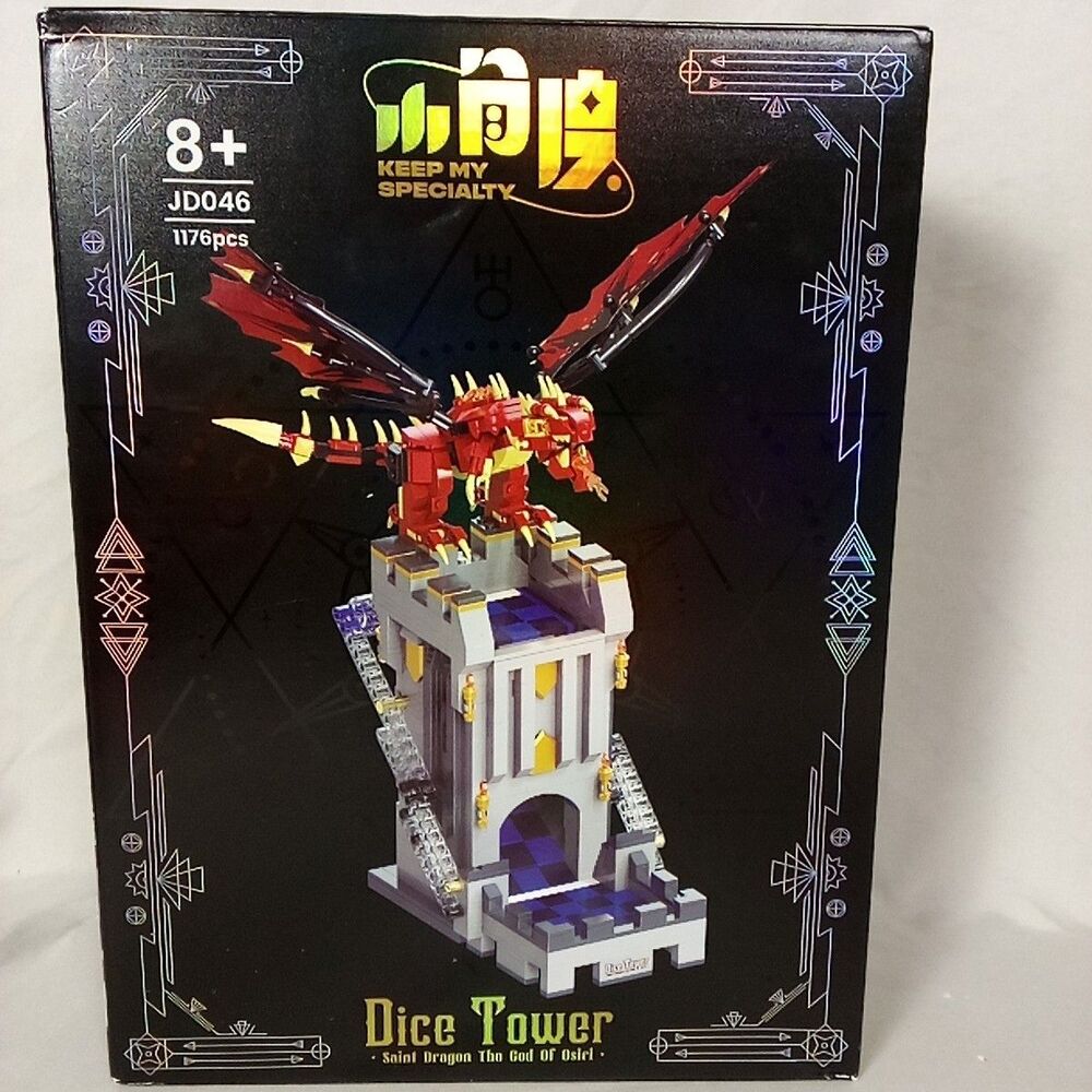 Keep My Specialty JD046 Building Blocks 1176pc Dice Tower Saint Dragon God Osiri
